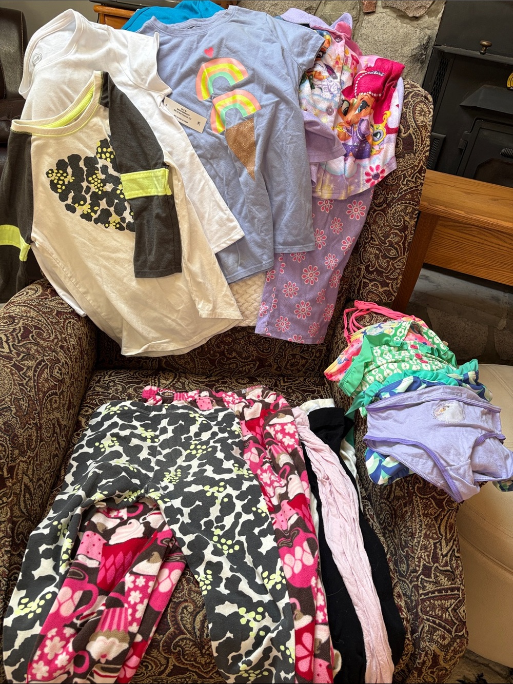 Granny's clean out, various pieces of clothing.
